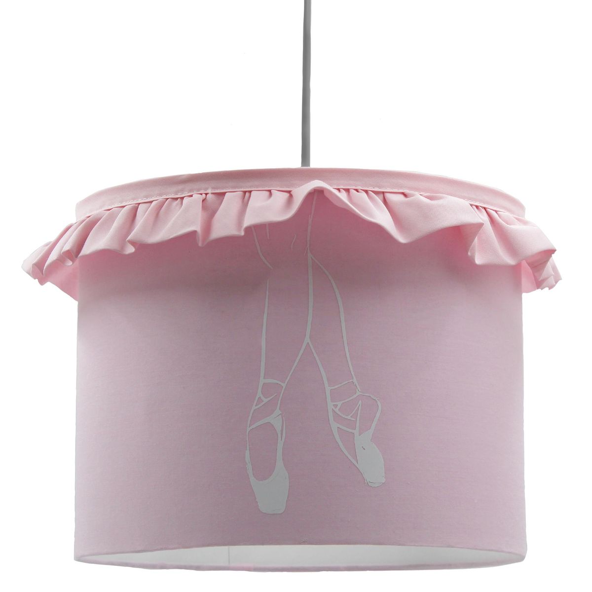 CONCEPT - Lámpara Colgante Bailarina Tutú Tela Rosa