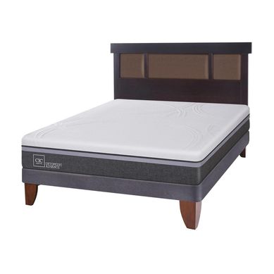 Cama Europea ortopedic advan 2p  respaldo new dublin choc