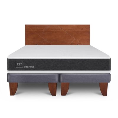 Imagen 2 del producto Cama 2 plazas Europea Ortopedic Gris