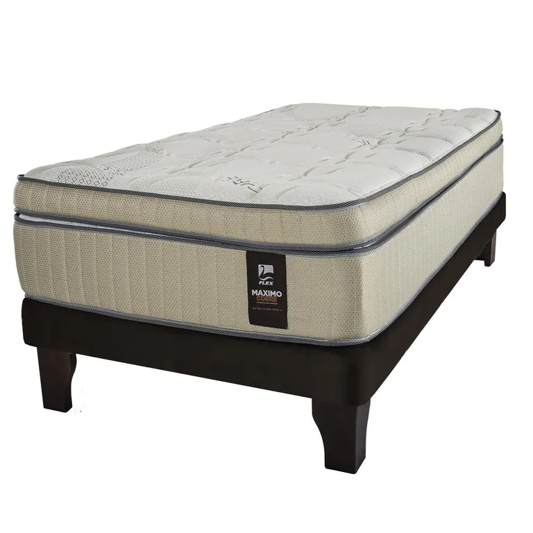 Cama 1.5 plazas Europea Máximo Cobre Café