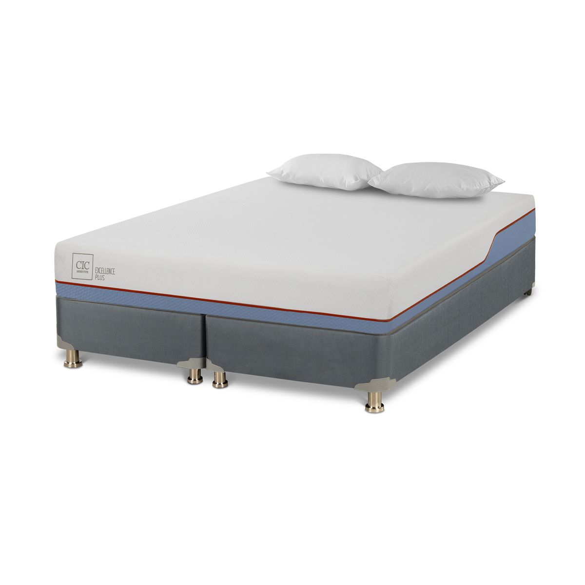 CIC - Cama Americana Excellence plus 2 plazas base dividida + almohada