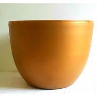 Macetero Siena de Polipropileno 30x30 cm Dorado