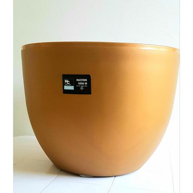 Macetero plastico Siena 40 cm Dorado