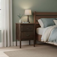 Velador 2 Cajón(es) Anna 49x70x37 cm Marron