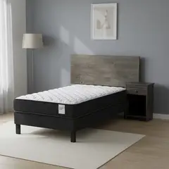 ROSEN - Cama 1 Plaza Europea Wave + Respaldo + Velador