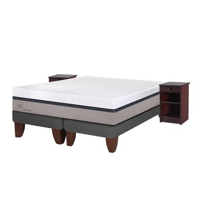 Cama Europea balanCama Europea 2p bd  veladores new dublin choc