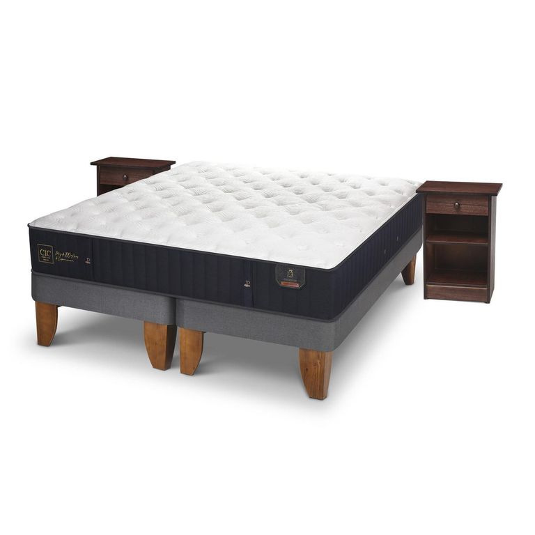 Cama 2 plazas Europea Premium Gris