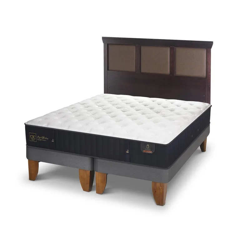 CIC Cama 2 plazas Europea Premium Gris