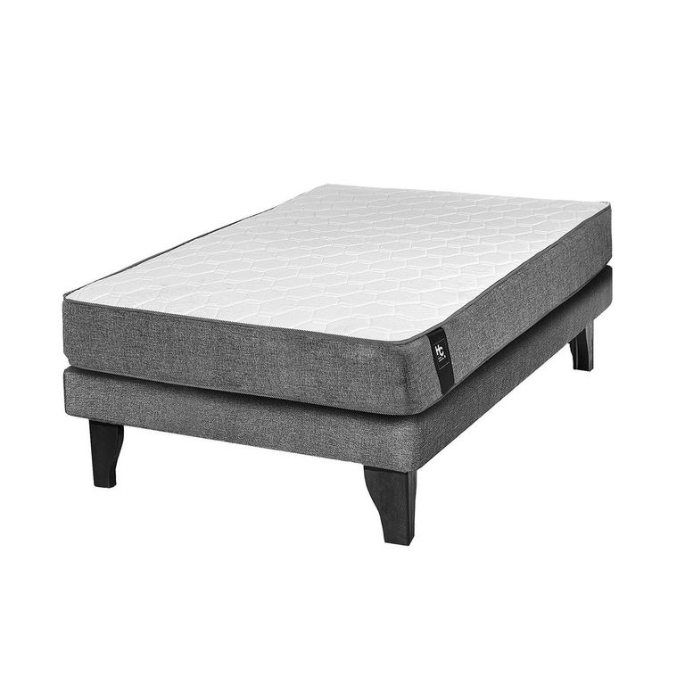 Colchón Silver + base 1 1/2 plazas