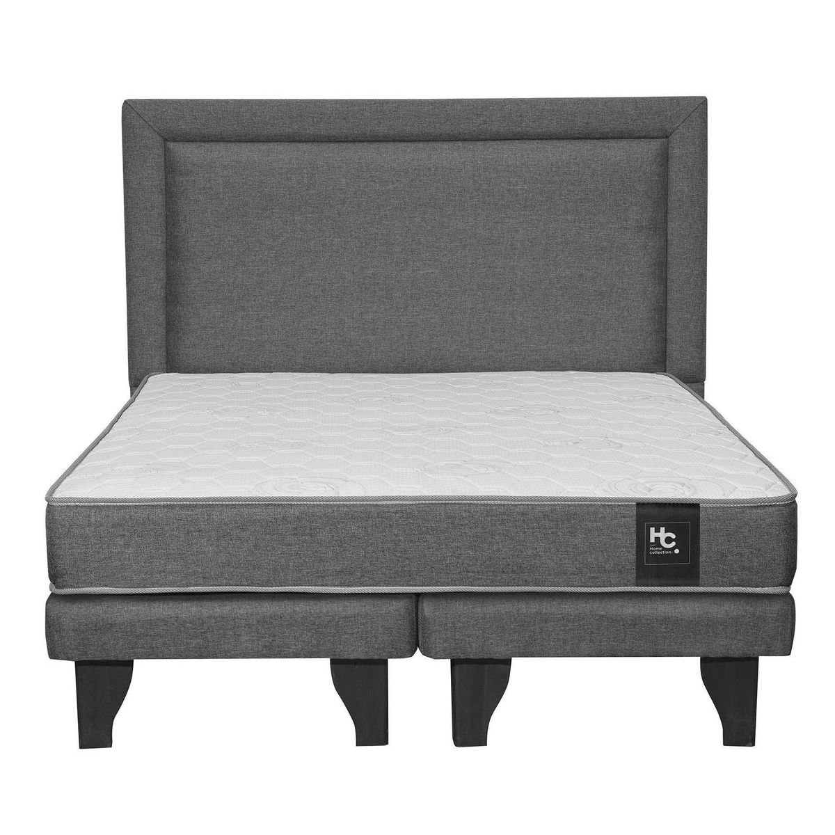 INTERMUEBLES - Cama Silver + respaldo 2 plazas