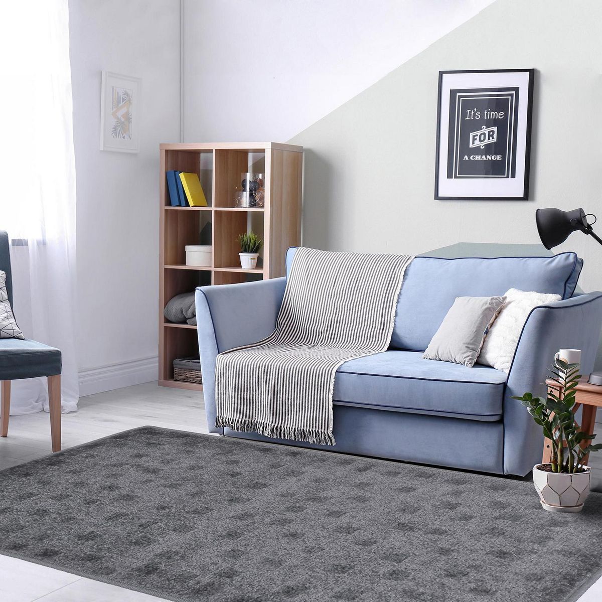 MASHINI - Alfombra Puntito 150x200 cm Polipropileno Multicolor