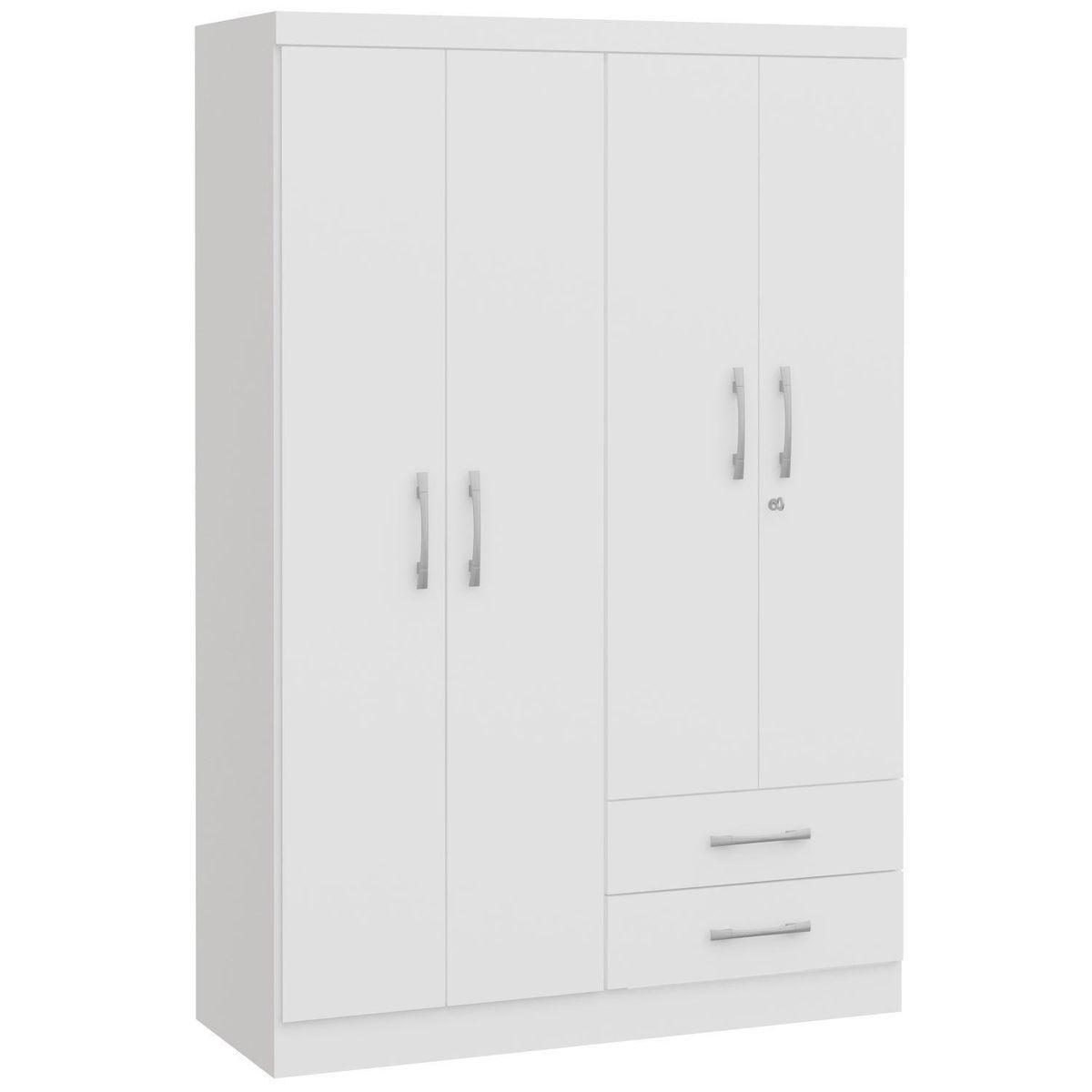 YARDAS - Clóset 1 Puerta(s) 1 Cajón(es) 1 Repisa(s) 121x180x47 cm Blanco