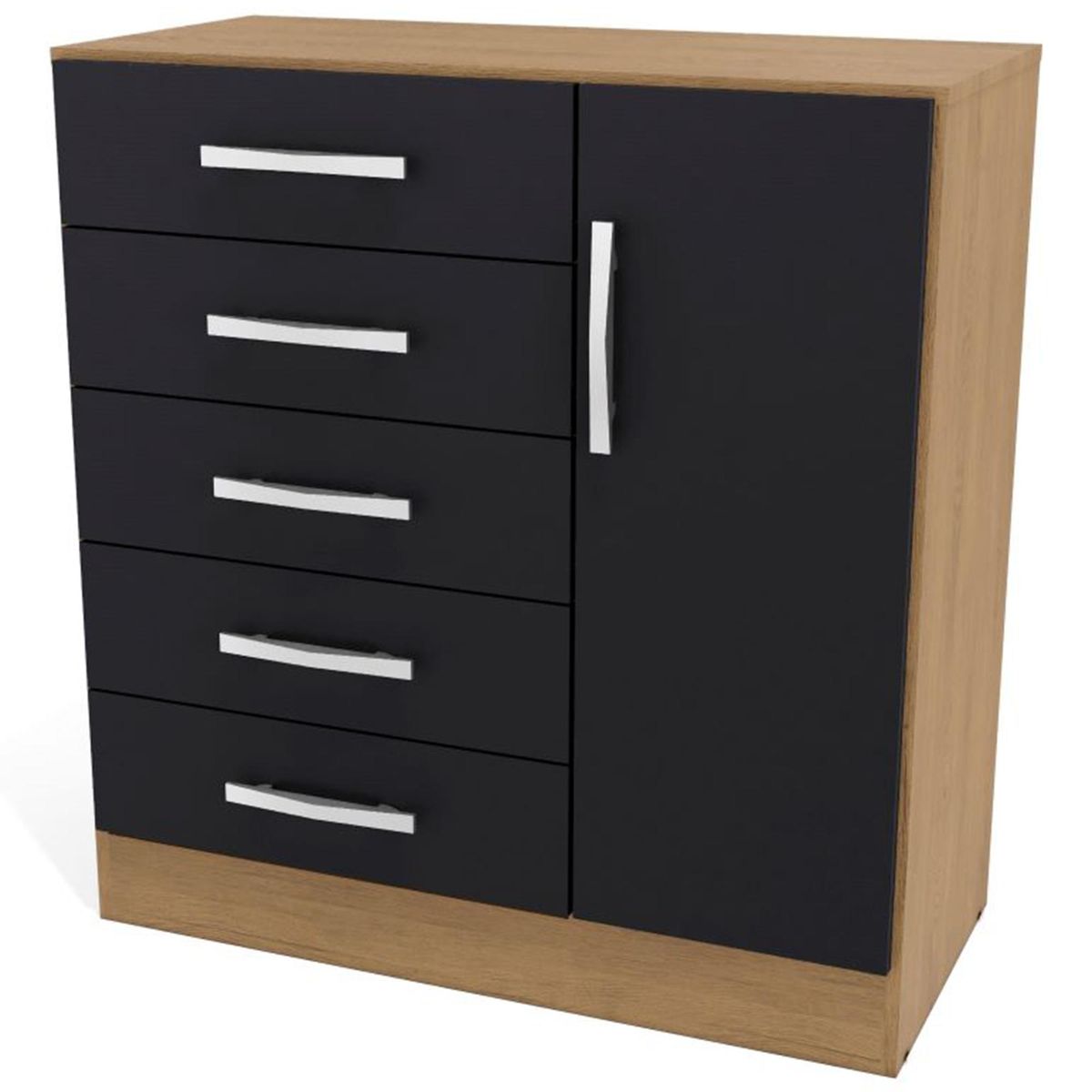 YARDAS - Cómoda 1 Cajón(es) Mod 83x88x40 cm Freijó Negro