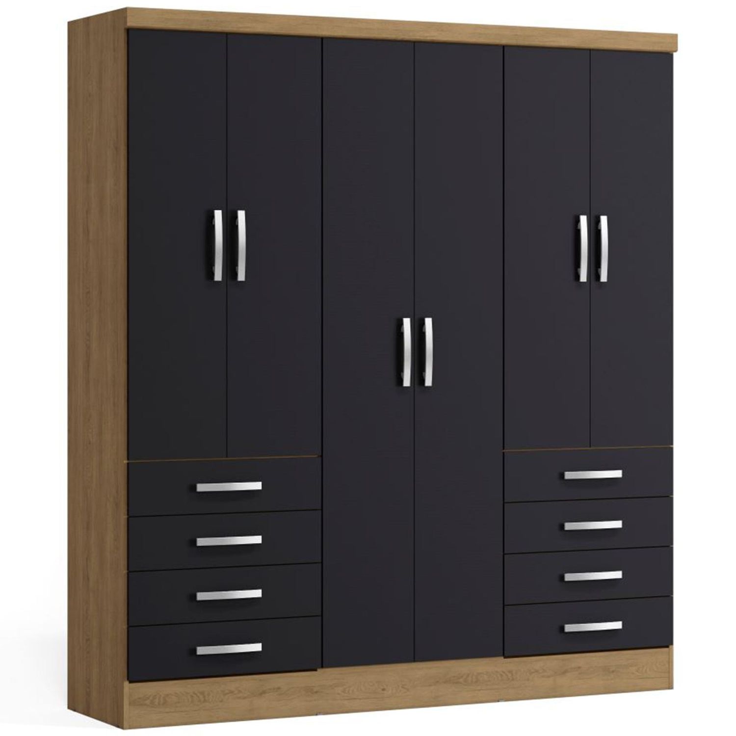 YARDAS Clóset 6 Puerta(s) 8 Cajón(es) 1 Repisa(s) 180x202x23 cm
