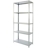 Estante Acero 5 Nivel(es) 75x165x30 cm Gris
