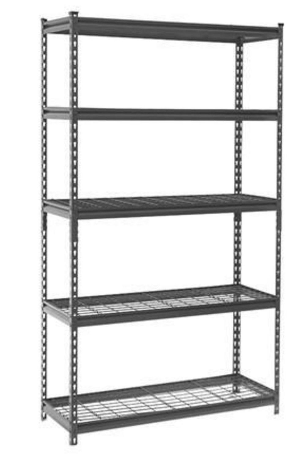 METALBREIN - Estante Acero 5 Nivel(es) 90x183x45 cm Negro