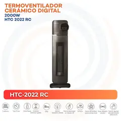 AIROLITE - Termoventilador Cerámico Eléctrico 2000 W HTC-2022 RC Negro