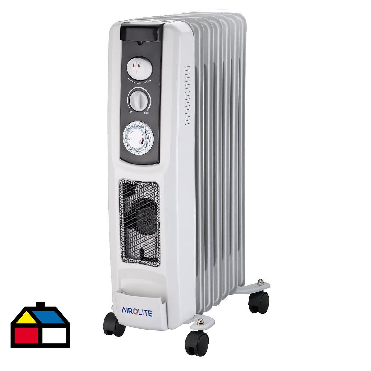 AIROLITE - Radiador 1500 W Oleoeléctrica RB 1507TP Gris