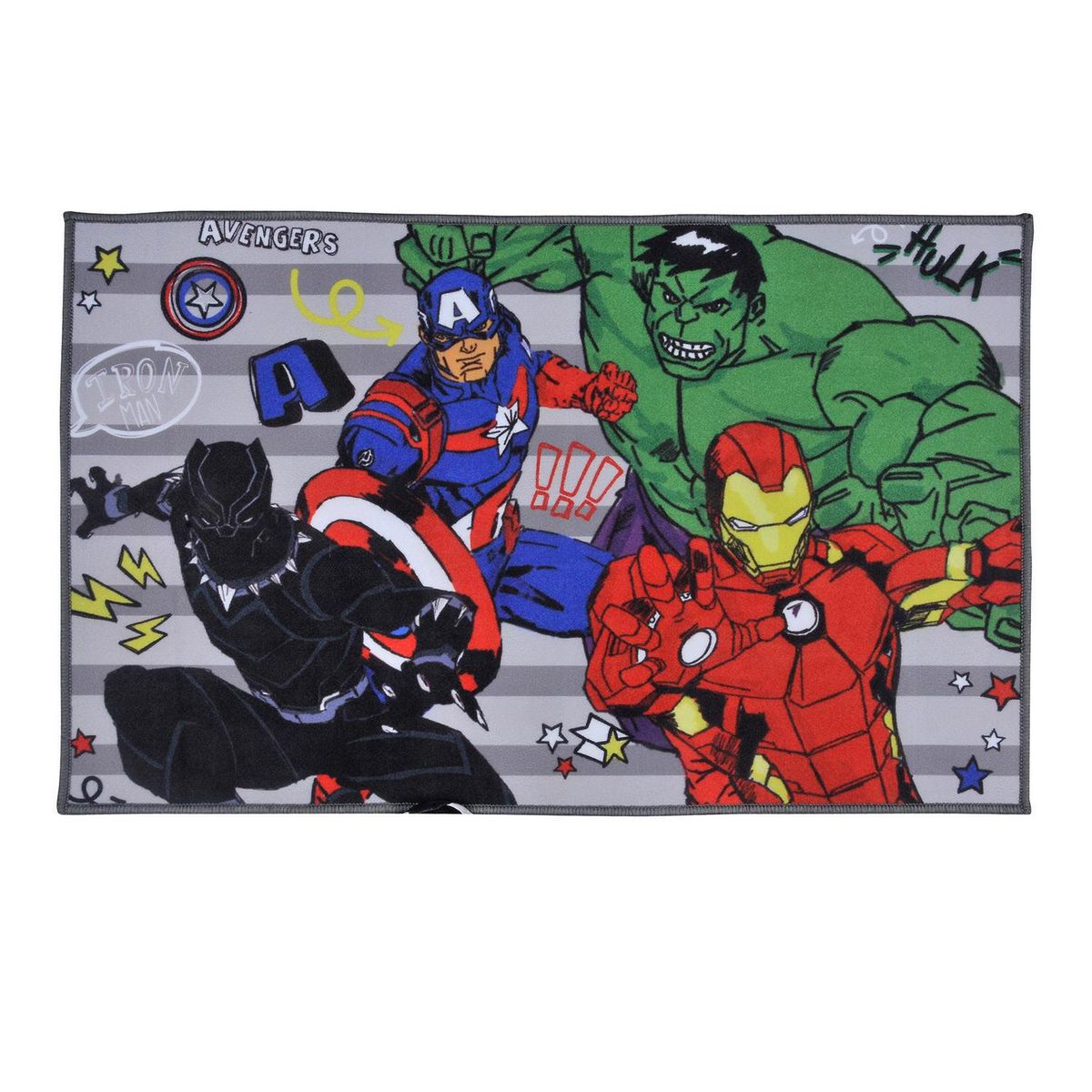 DISNEY - Alfombra Avengers Pasion 50x90 cm Poliéster Multicolor