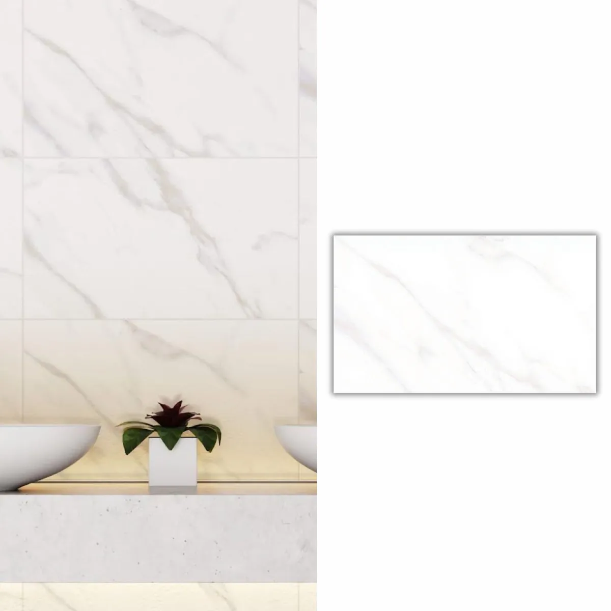 EMBRAMACO - Cerámica 33x60 cm Beni Blanco 2.43 m2