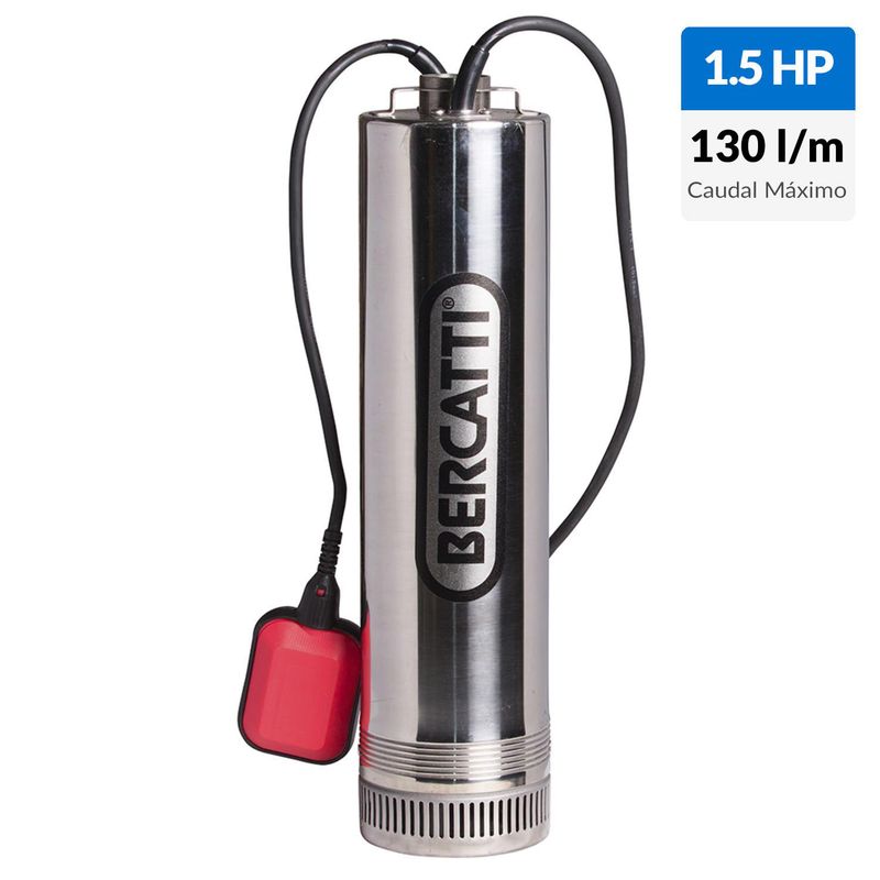 BERCATTI - Electrobomba sumergible 1,5 HP para noria
