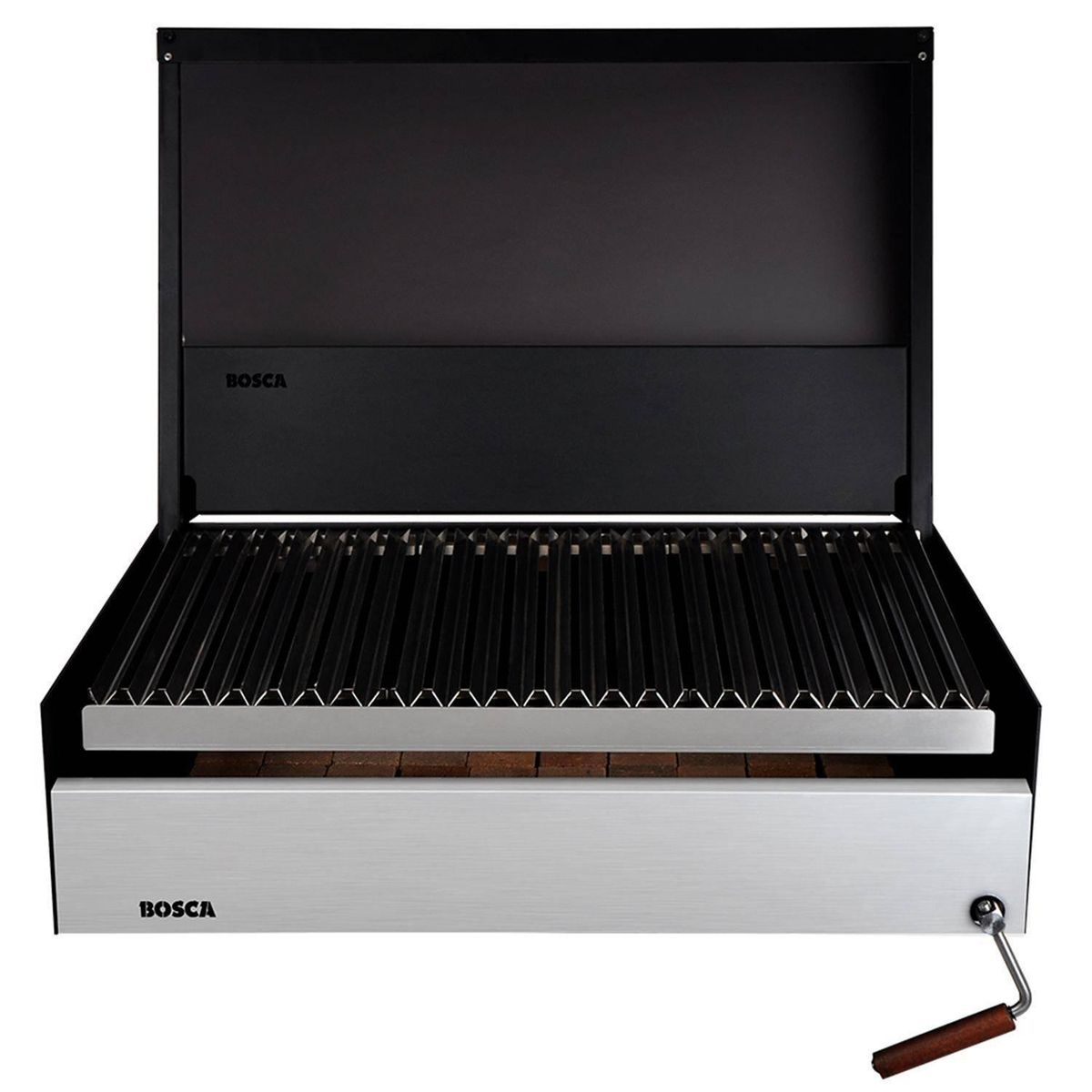 BOSCA - Parilla a Carbón Block Grill 500 Acero Inoxidable