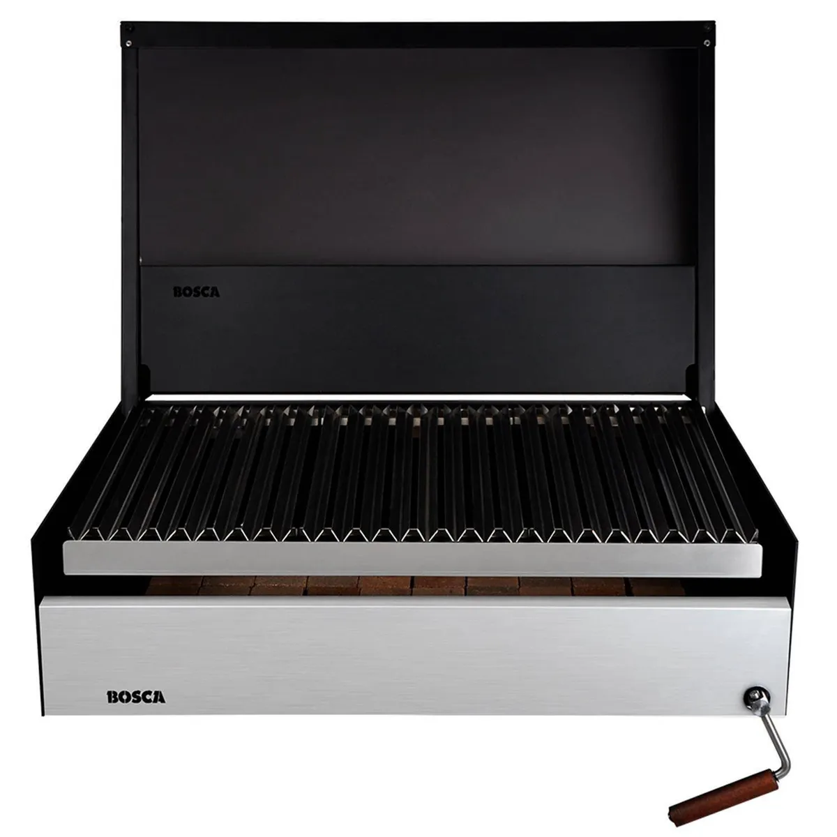 BOSCA - Parilla a Carbón Block Grill 500 Acero Inoxidable