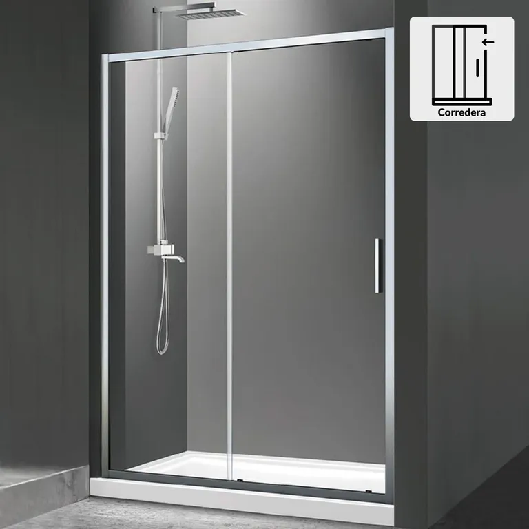 Mampara premium corredera frontal 110x190 cm