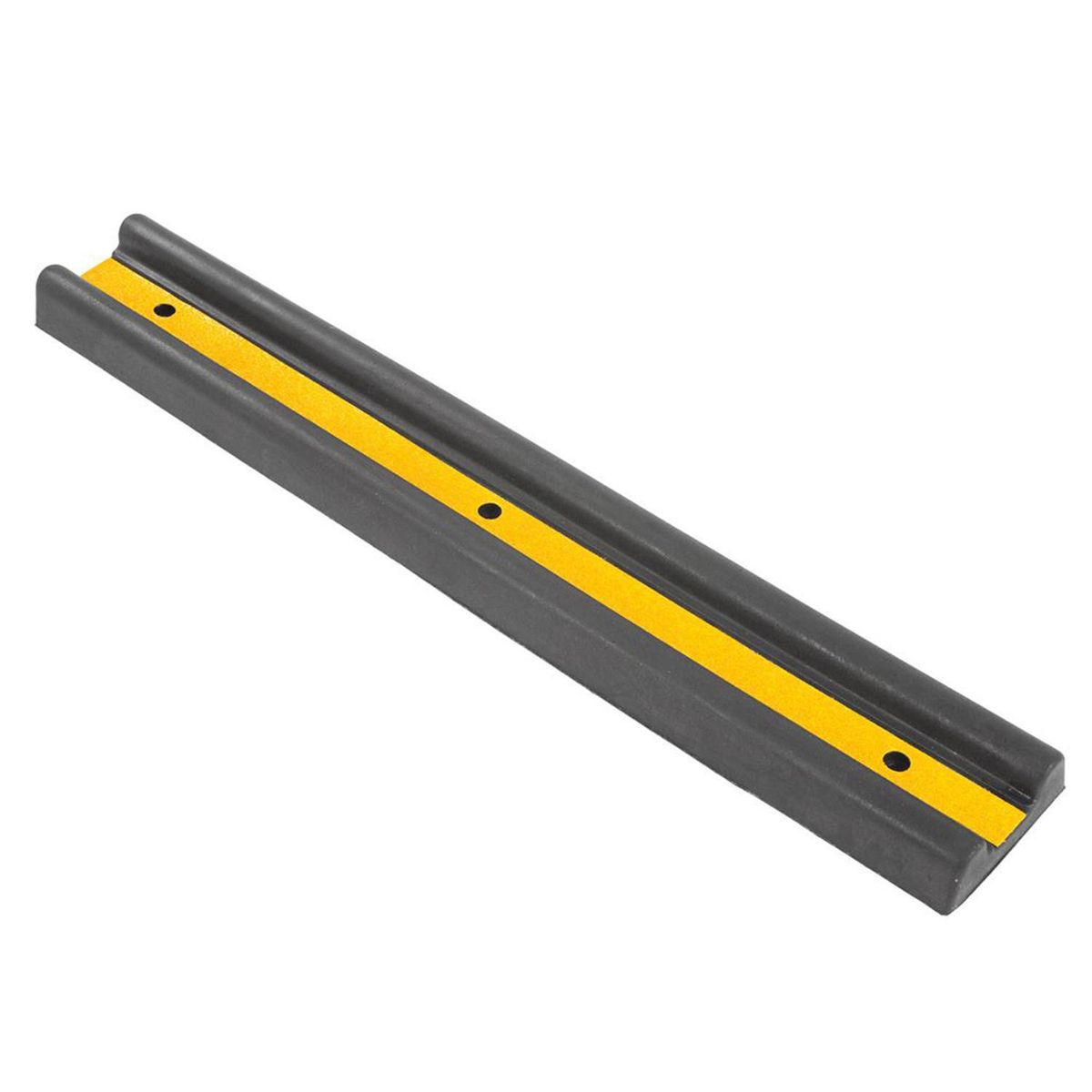 LORENZINI - Protector Pared Goma Negro/Amarillo 100x15x5 cm