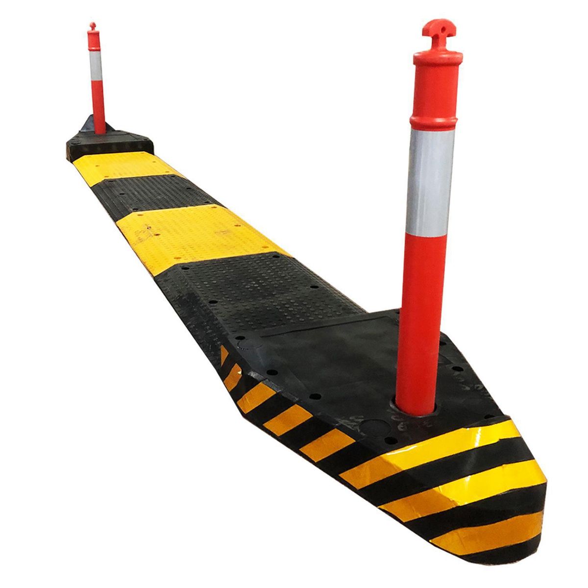 LORENZINI - Isla de Seguridad Negro/Amarillo 600x80x70 Cm