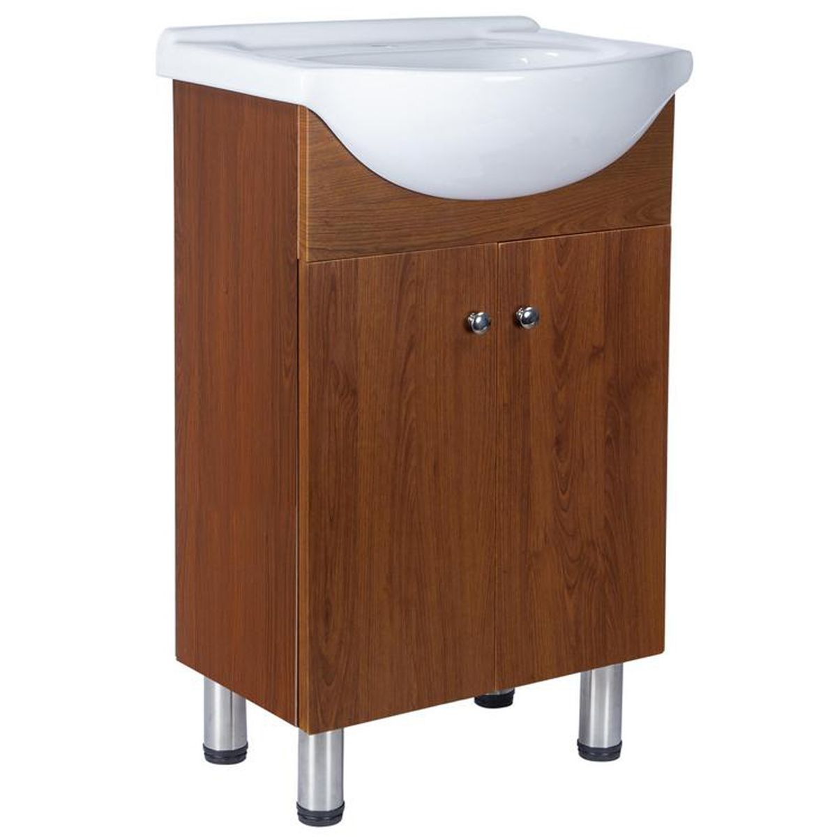 DUSCHY - Mueble de baño 50x82 cerezo 2 puertas