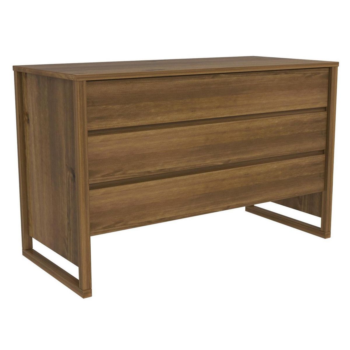 AR DESIGN - Cómoda 3 Cajón(es) Square 110.5x70x50.5 cm Café