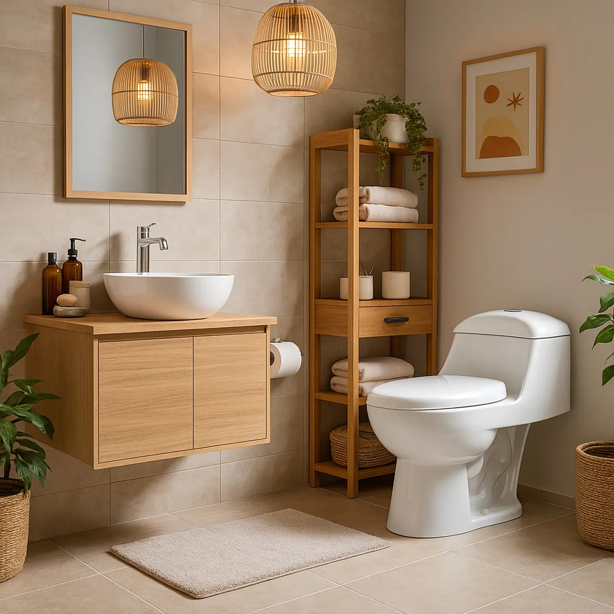 DUSCHY - Sanitario One piece a Piso 30,5 cm 6 Litros Lund Blanco