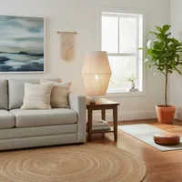 Lámpara de Pie Beige 44x76 cm