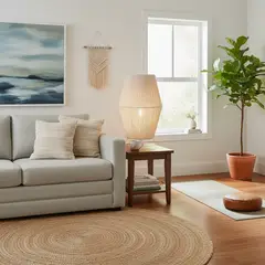 CONCEPT - Lámpara de Pie Cabotex Beige 44x76 cm