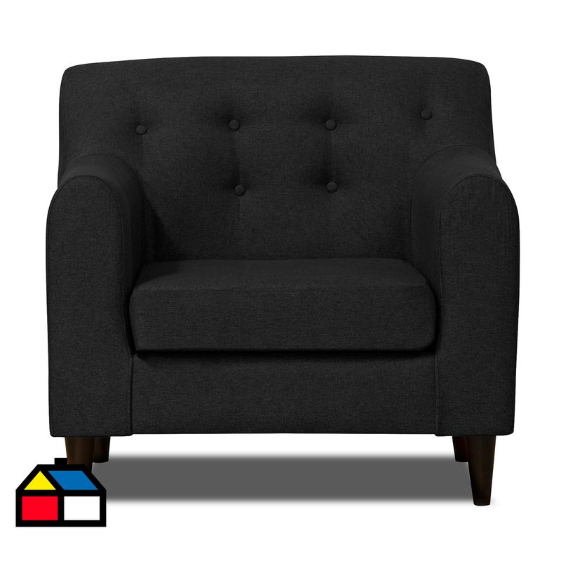 INNOVAMUEBLES - Poltrona 1 cuerpo Dalí 97x87x80 cm Negro