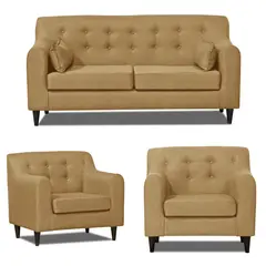 INTERMUEBLES - Living 5 cuerpos Dalí 176x87x80 cm Amarillo