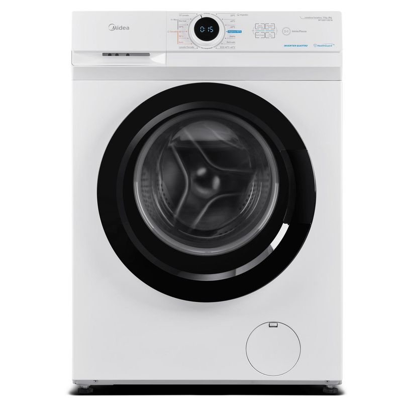 MIDEA - Lavadora Secadora 11/8 kg Blanco MF100D110B/W