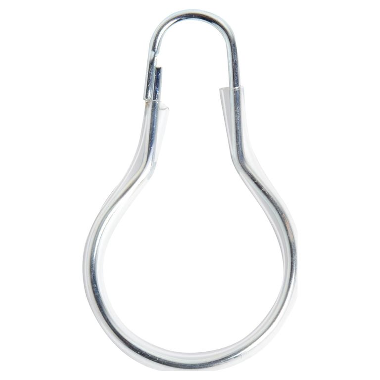 Set de ganchos para cortina de baño 12 unidades gris