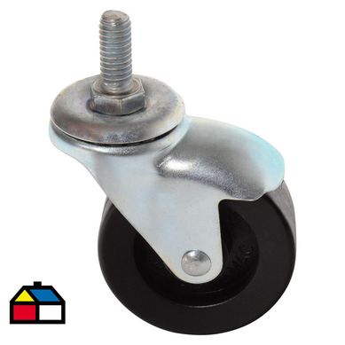 Rueda con perno para mueble 50 mm