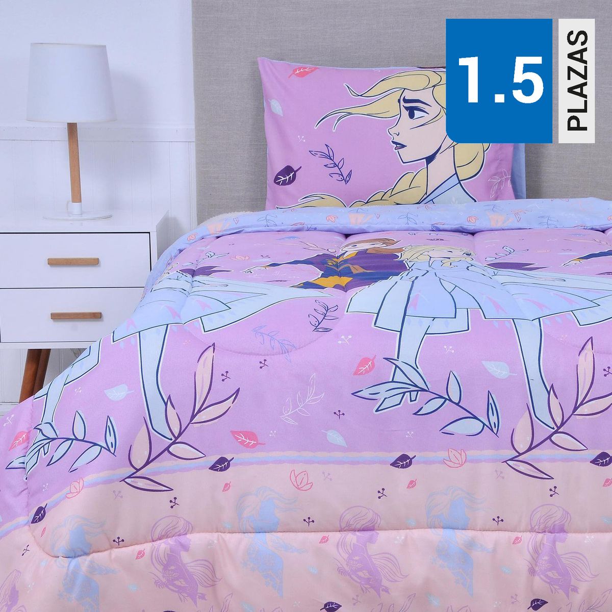 DISNEY - Plumón 1.5 plazas Frozen happiness Multicolor