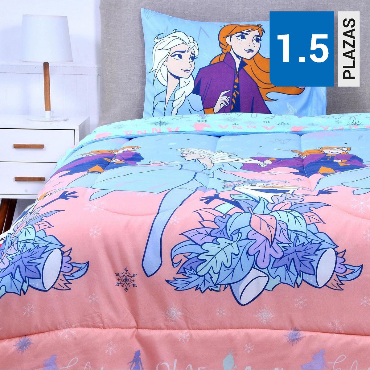 DISNEY - Plumón 1.5 plazas Frozen olaf Multicolor