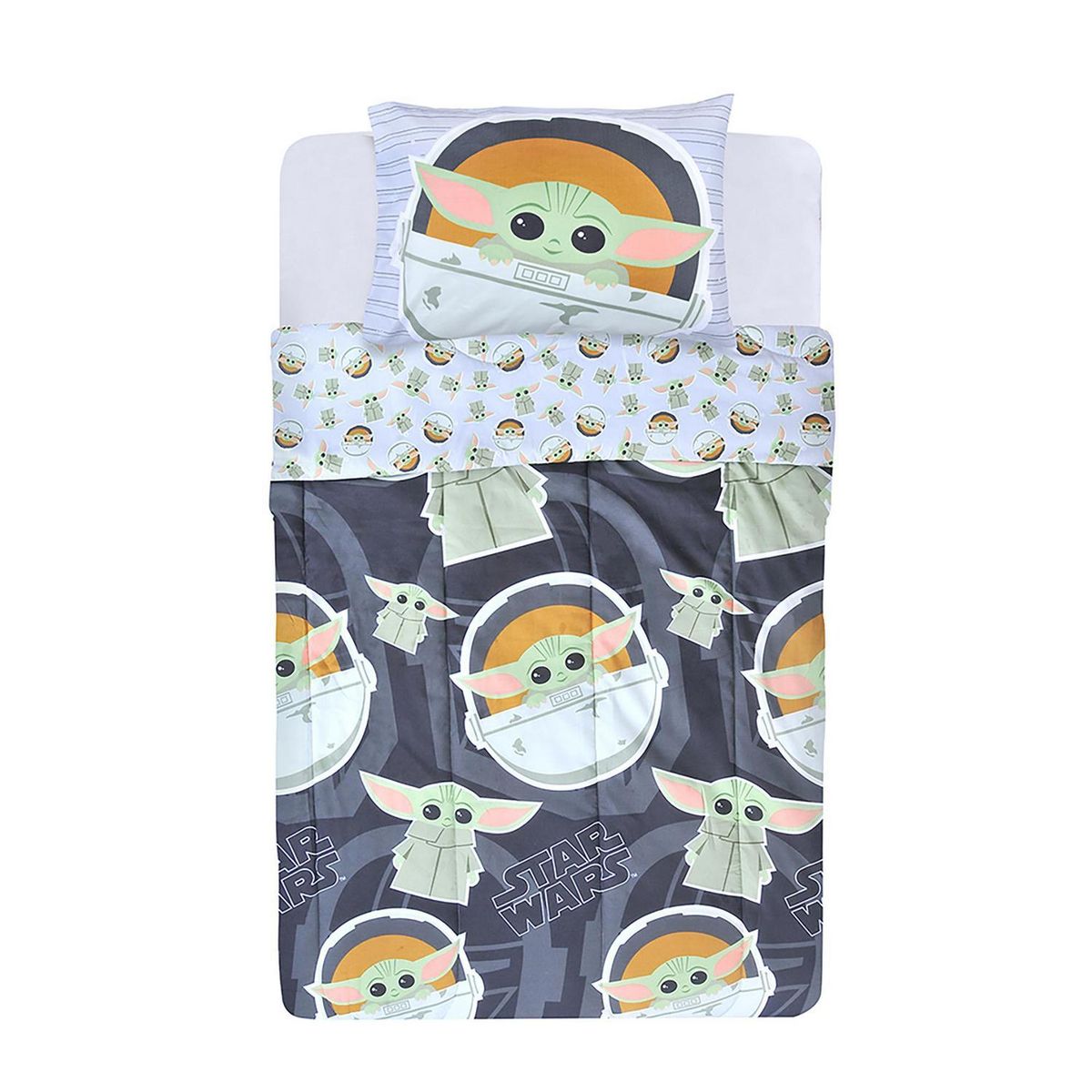 DISNEY - Plumón 1.5 plazas Mandalorian Diseño 