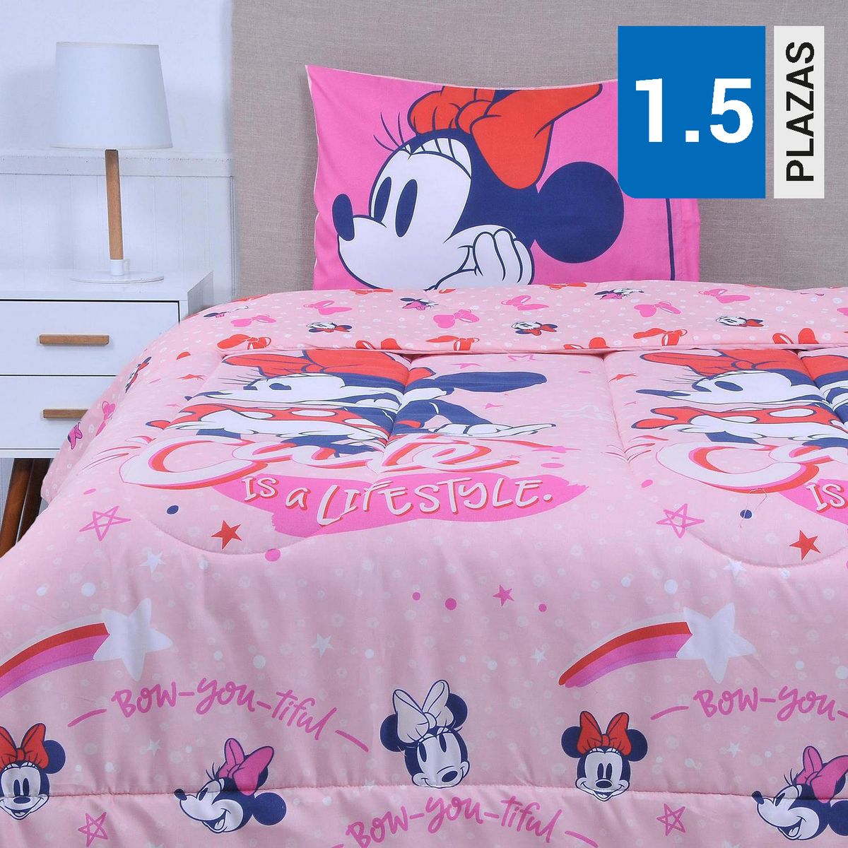 DISNEY - Plumón 1.5 plazas Mickey Multicolor