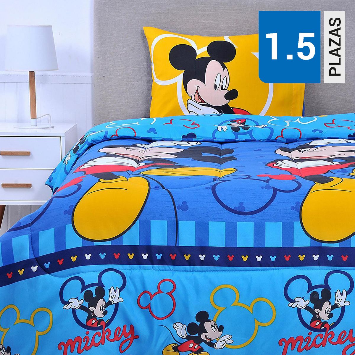 DISNEY - Plumón 1.5 plazas Mickey Multicolor 