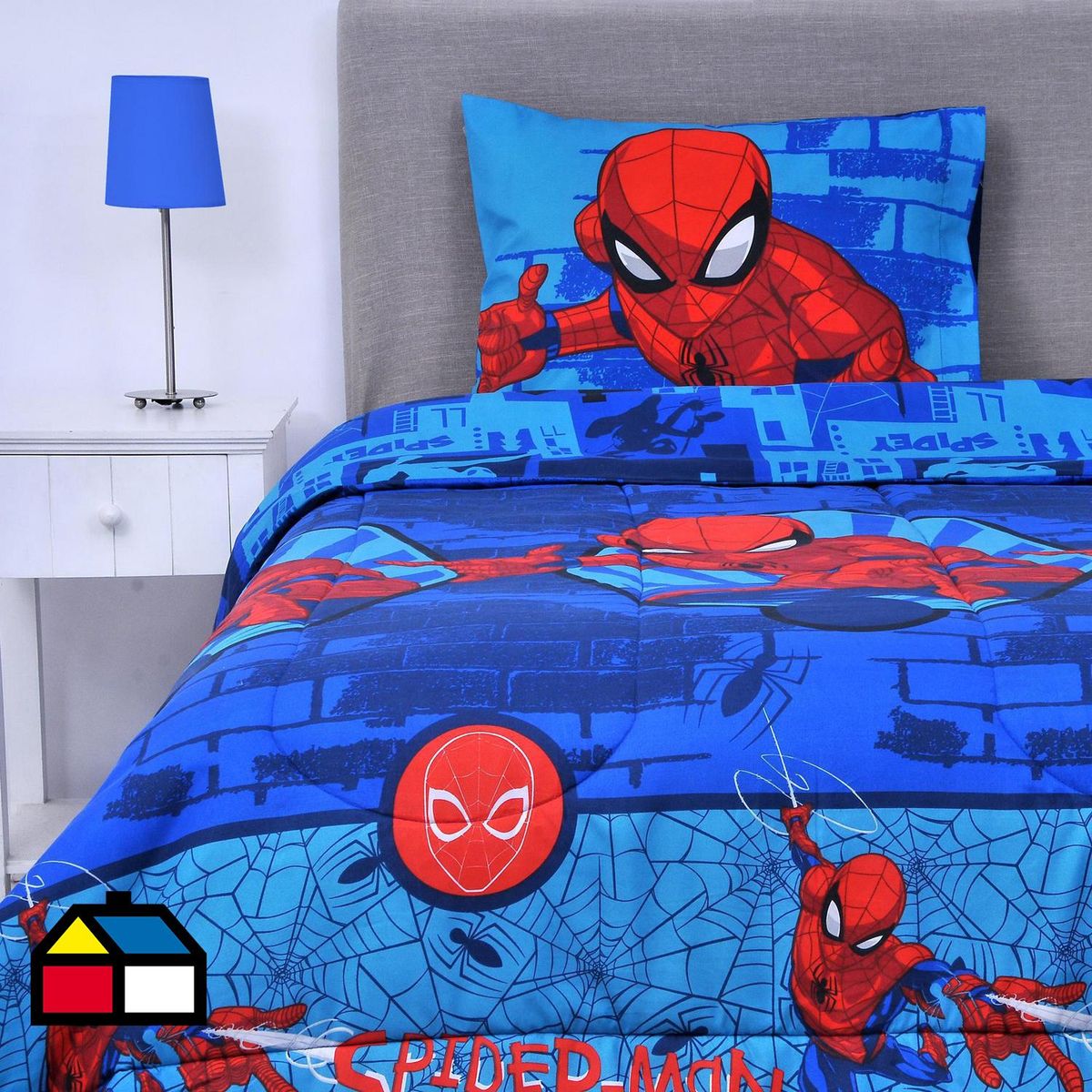 DISNEY - Plumón 1.5 plazas Spiderman Multicolor 