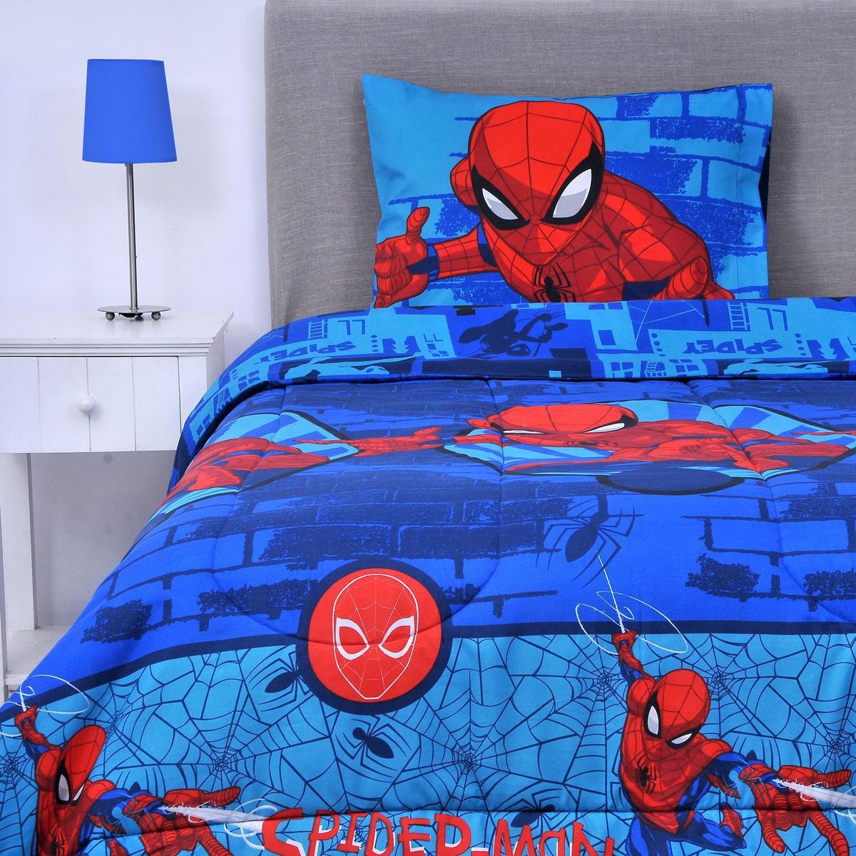 DISNEY - Plumón 1.5 plazas Spiderman Multicolor 