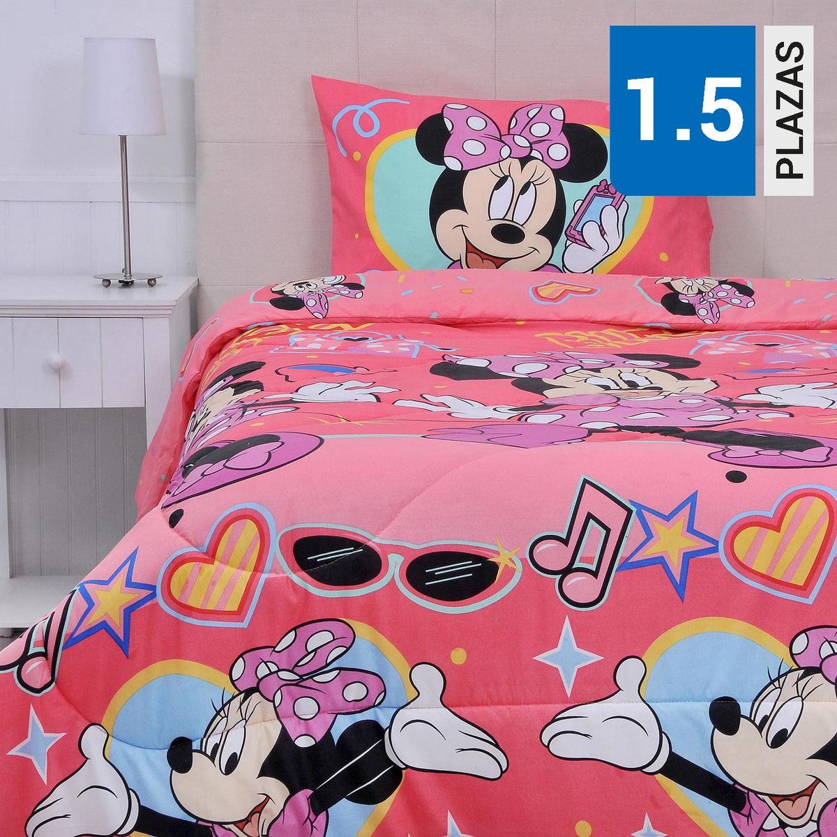 DISNEY - Plumón 1.5 plazas Minnie Multicolor 