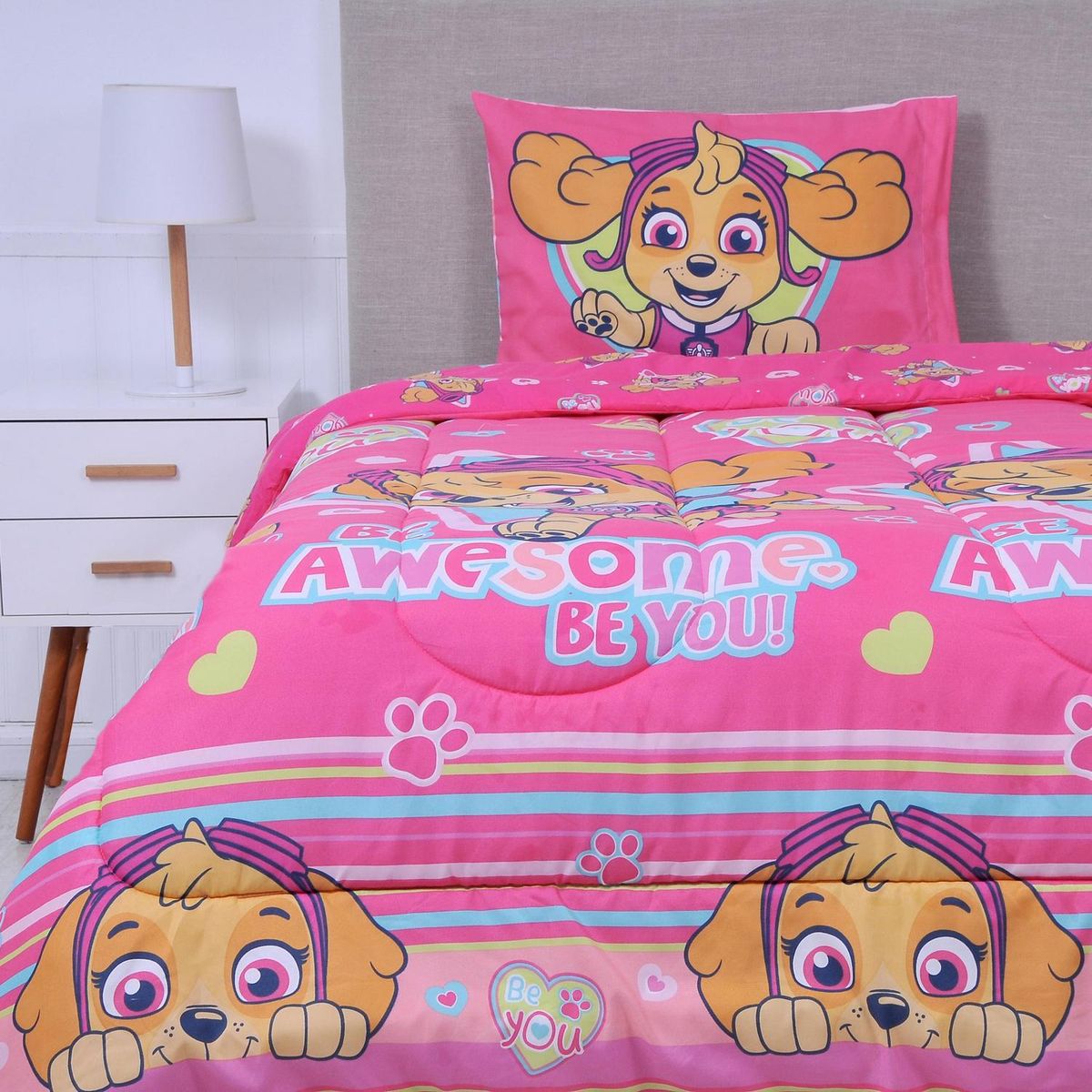 NICKELODEON - Plumón 1.5 plazas Paw patrol Multicolor 