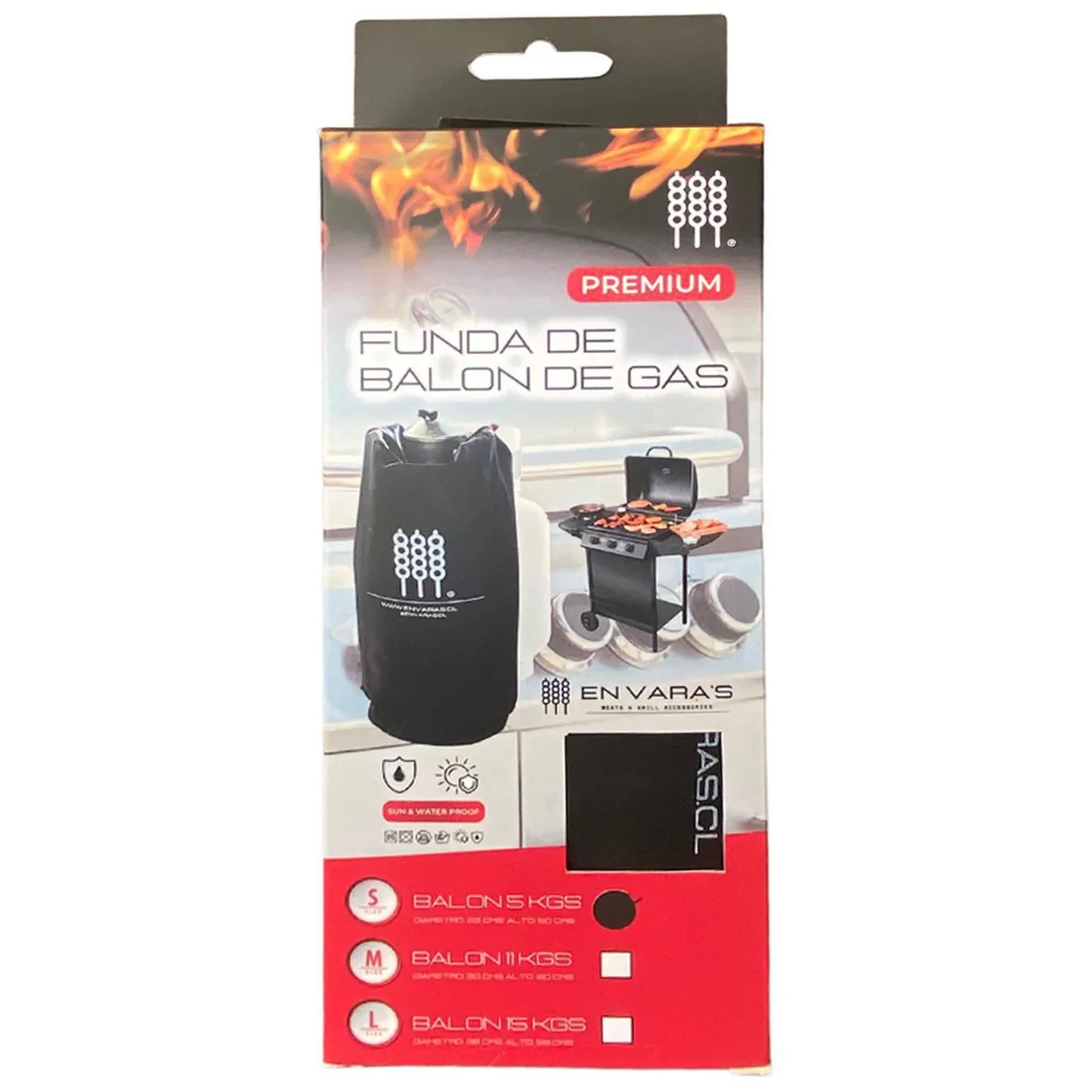 EN VARA'S MEATS & GRILL - Funda balón gas 5 kg